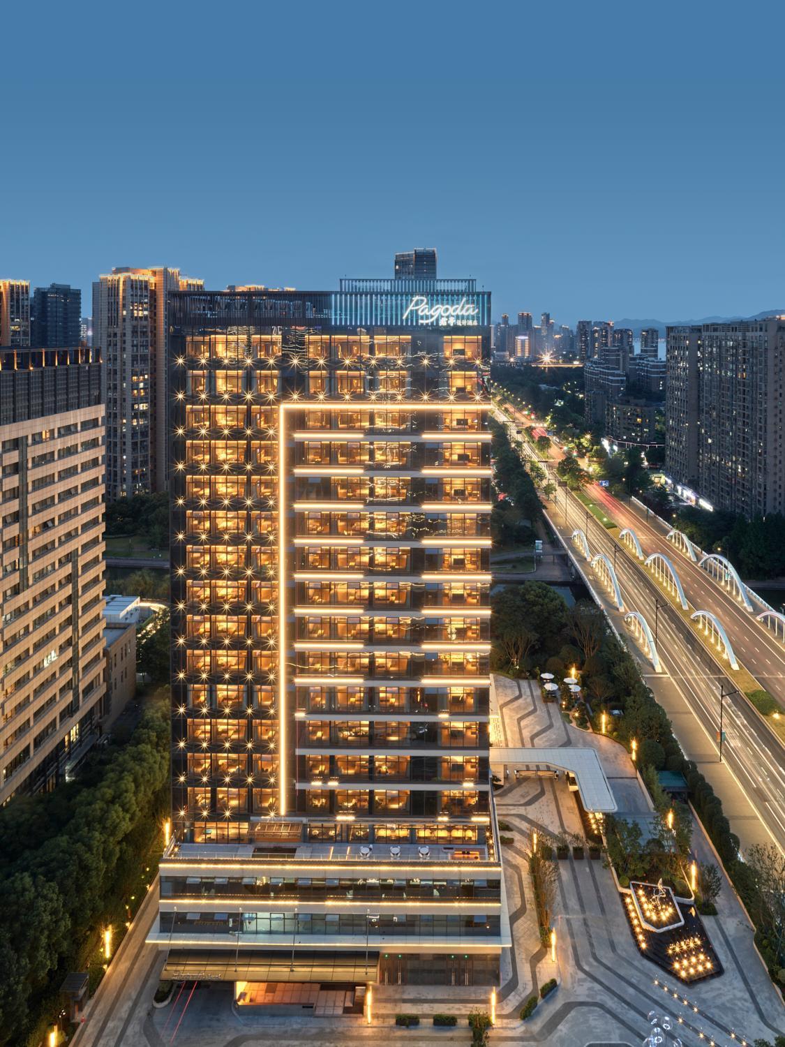 Pagoda Hotel Hangzhou Binjiang المظهر الخارجي الصورة